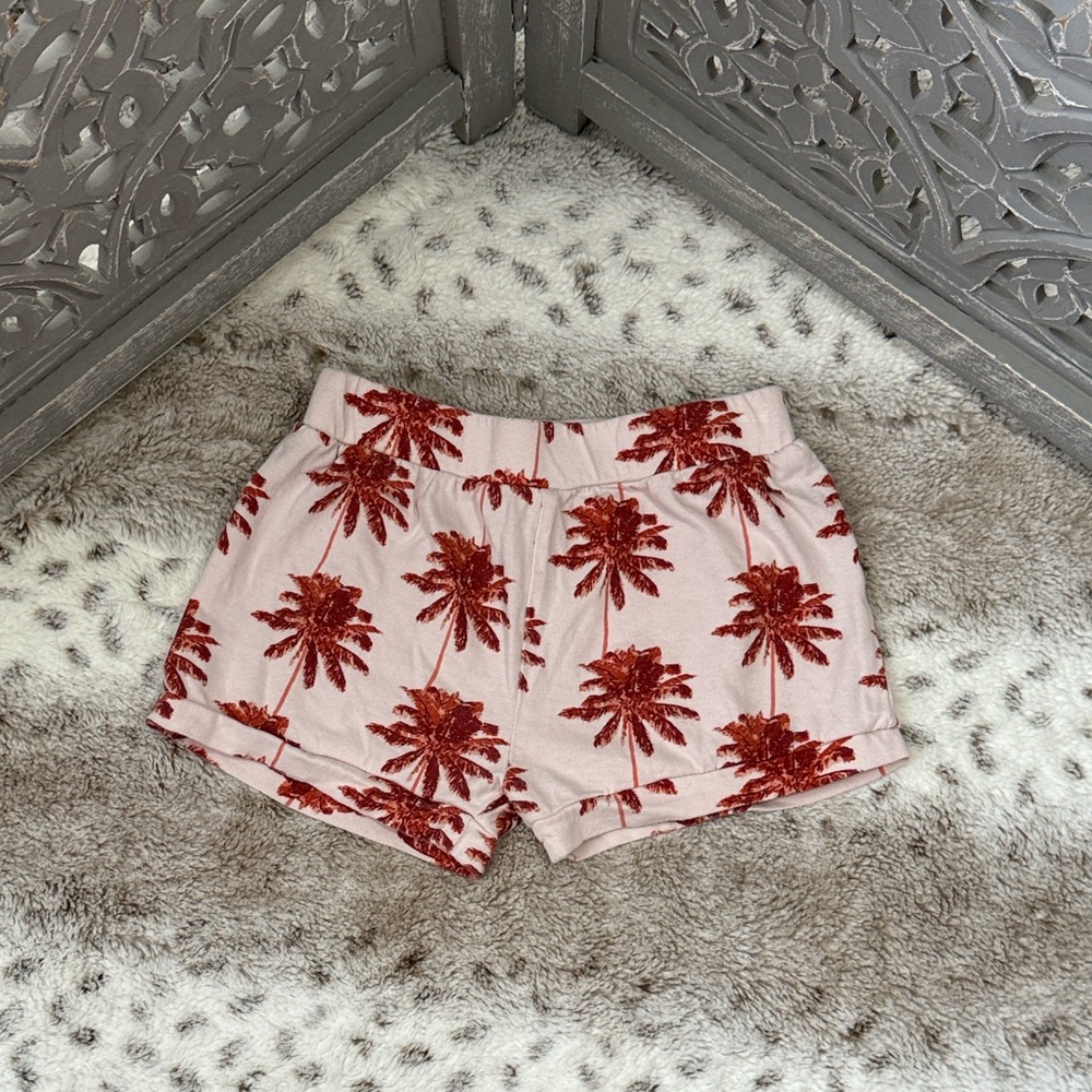Kate Quinn palm tree shorts size 6 tropical Hawaiian island girl resortwear